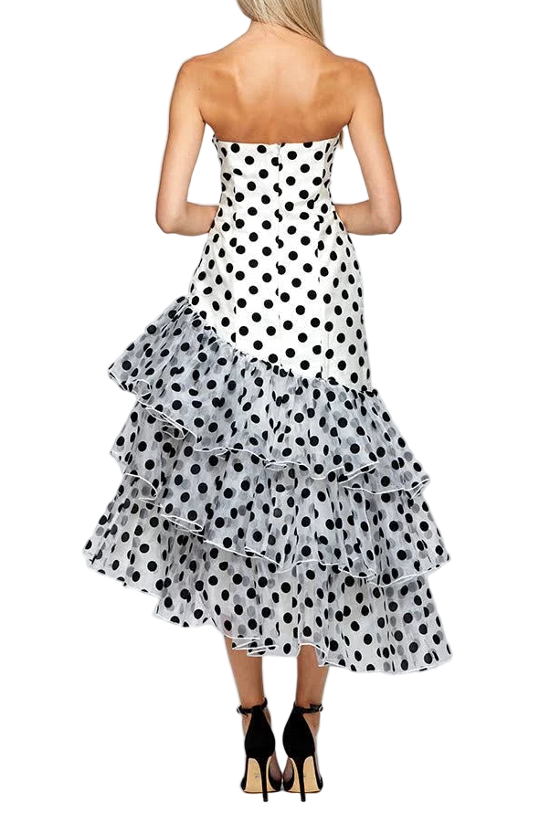 Kessidy Asymmetric Tiered Midi