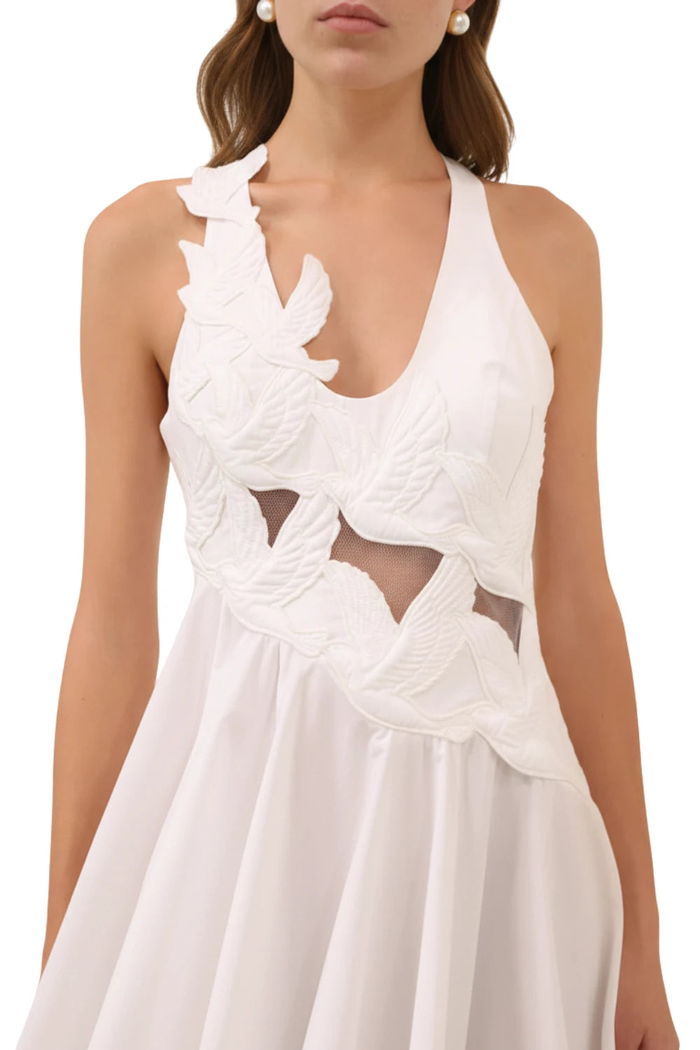 Zimmermann Luna Applique Midi Dress