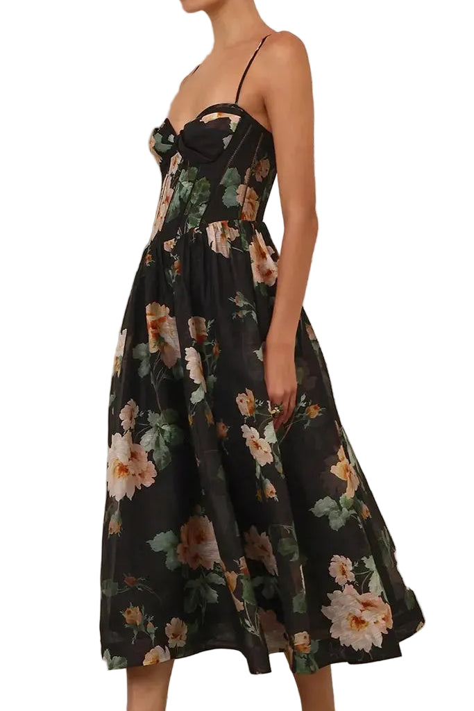 Zimmermann Luna Corset Midi Dress