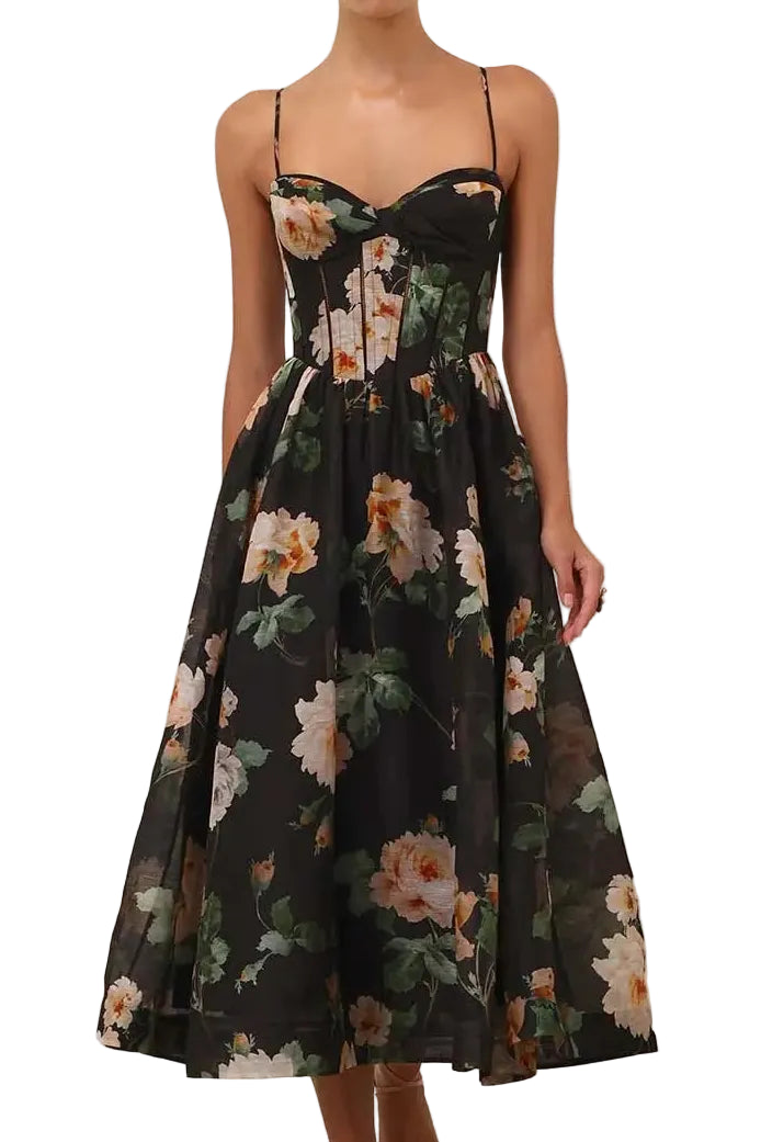 Zimmermann Luna Corset Midi Dress