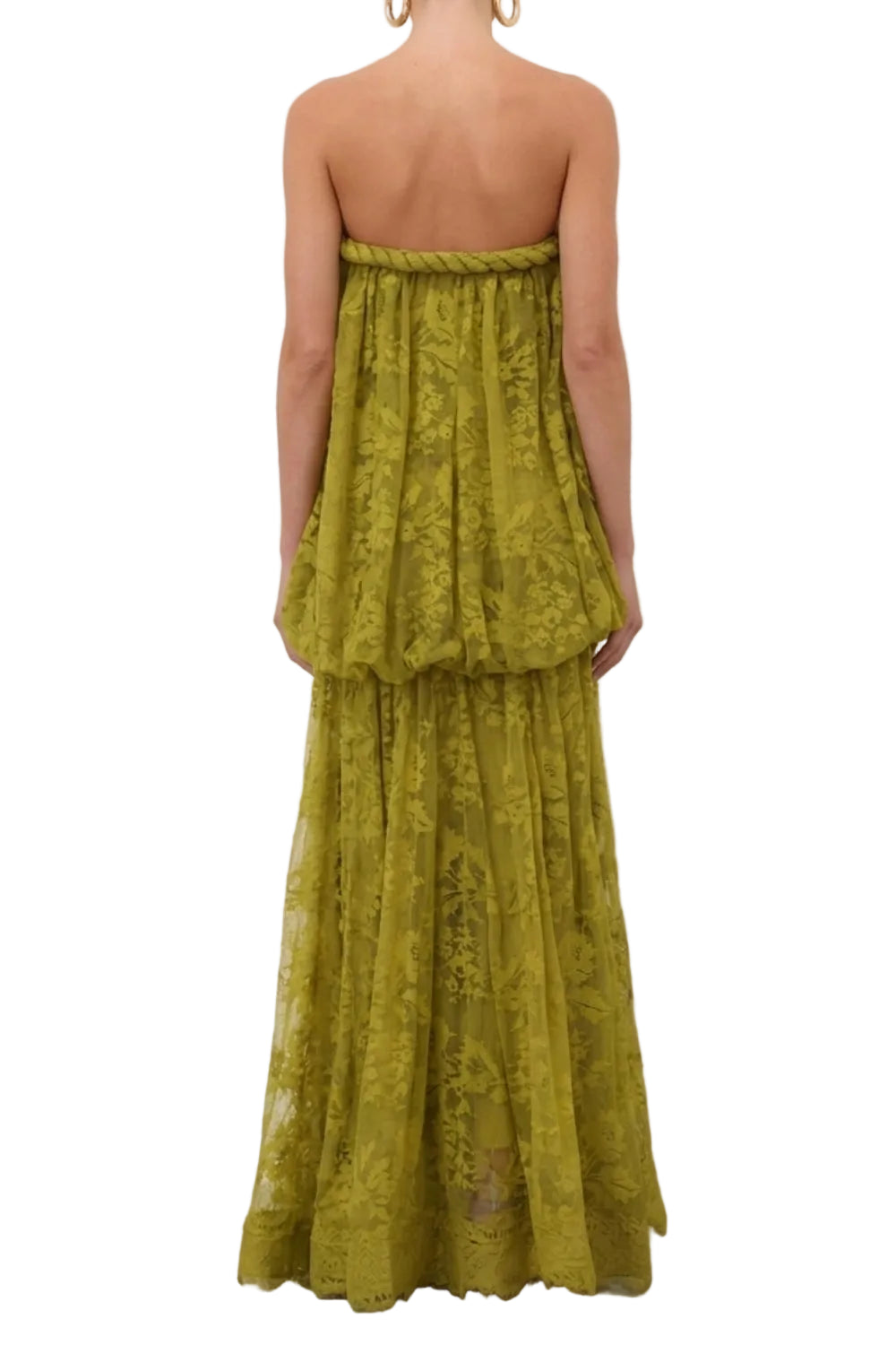 Zimmermann Luna Lace Bandeau Gown