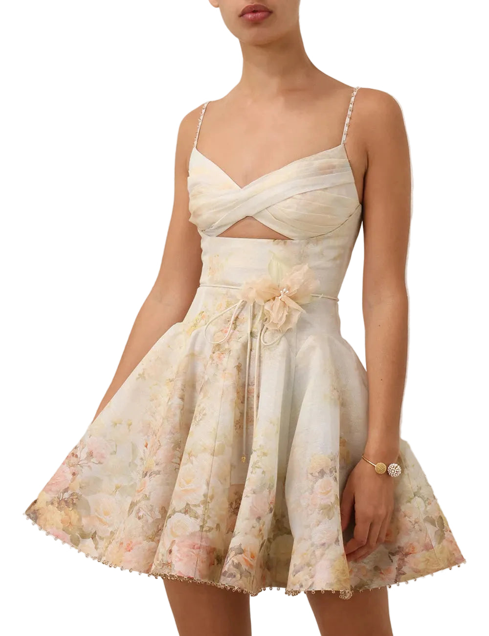 Zimmermann Memento Twist Front Mini Dress