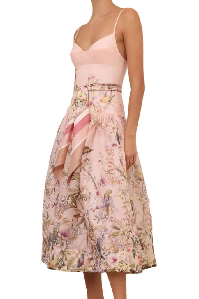 Zimmermann Pink Aviary Rebellion Fitted Picnic Dress available at Style Me Up, Central Coast, Australia