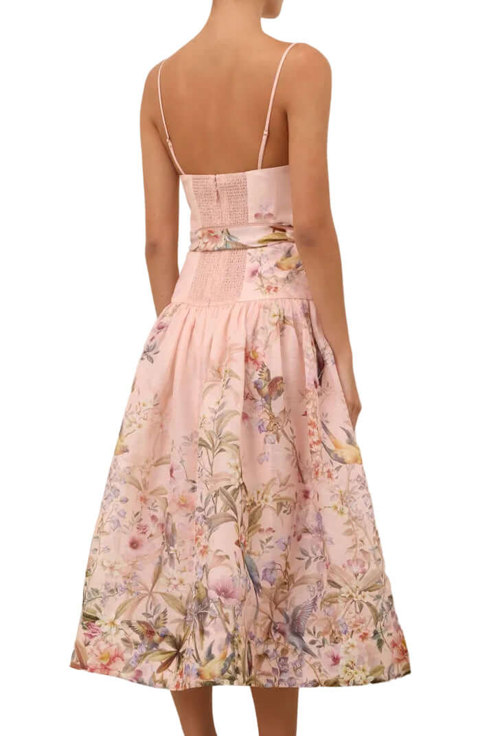 Zimmermann Pink Aviary Rebellion Fitted Picnic Dress available at Style Me Up, Central Coast, Australia
