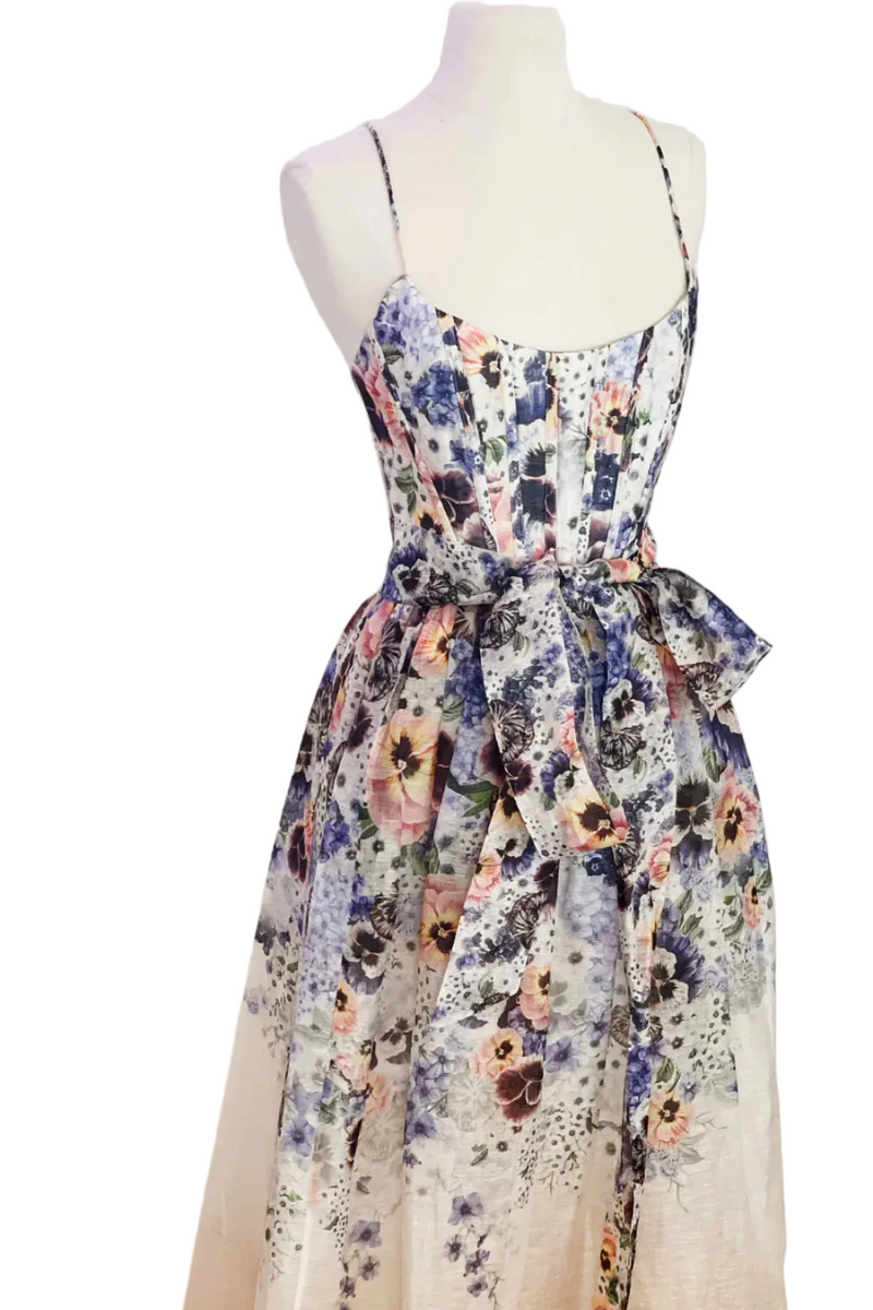 Zimmermann Tama Corset Midi Dress